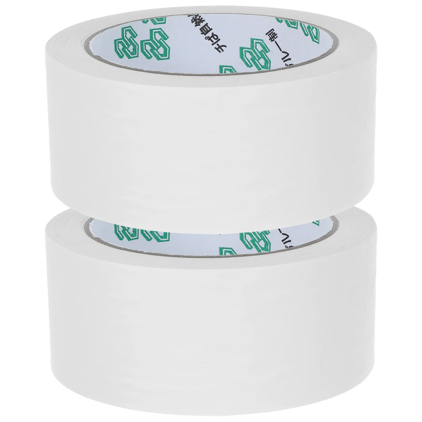 

2 Rolls White Packing Tape Mailing for Packages Heavy Duty Paper Boxes Cardboard Shipping Kraft