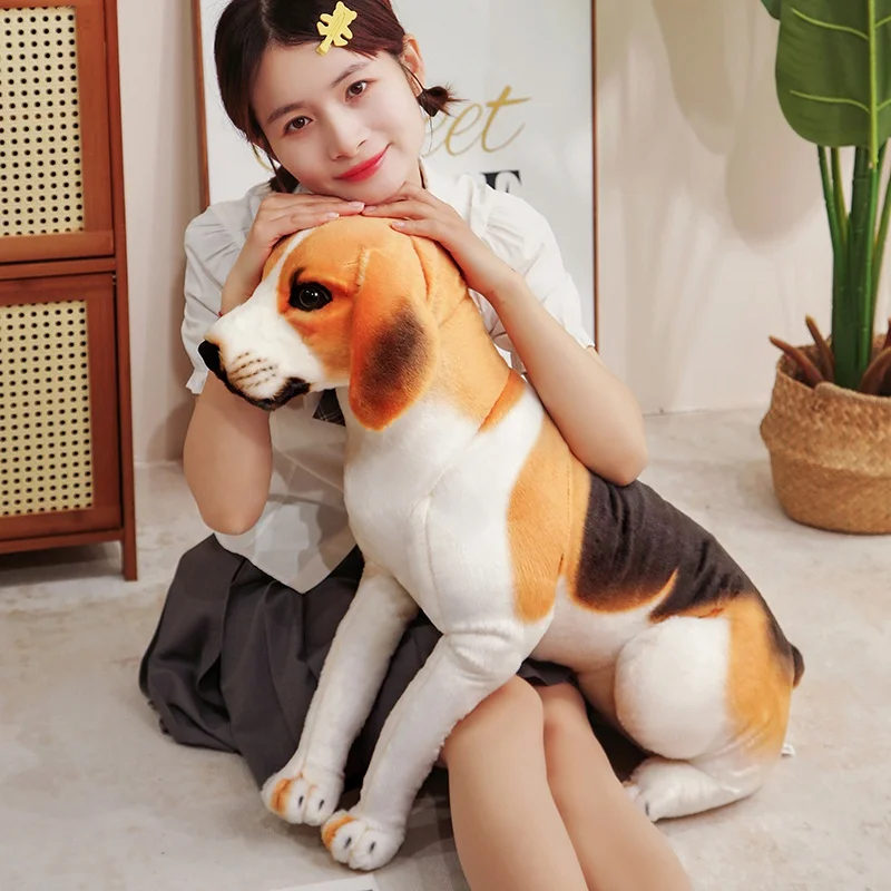 45-65M Cartoon New Beagle Dog Toy Real life Stuffed Animal Dog Plush Toys Gift Doll Pet Store Promotion Mascot Home Decor