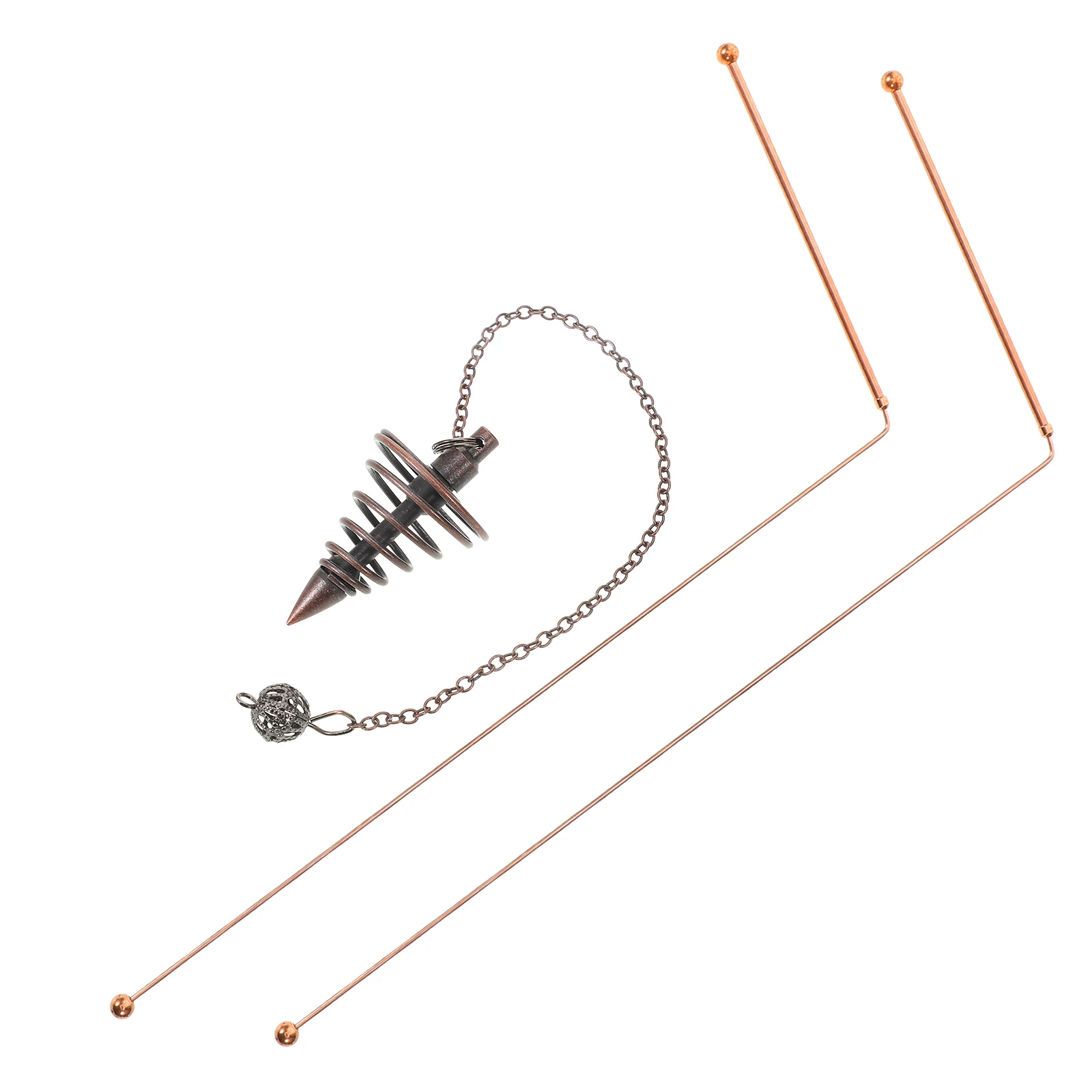 

Brass Dowsing Rods Ghost Hunting Water Divination Tools Prospecting Pendulum Copper Dousing