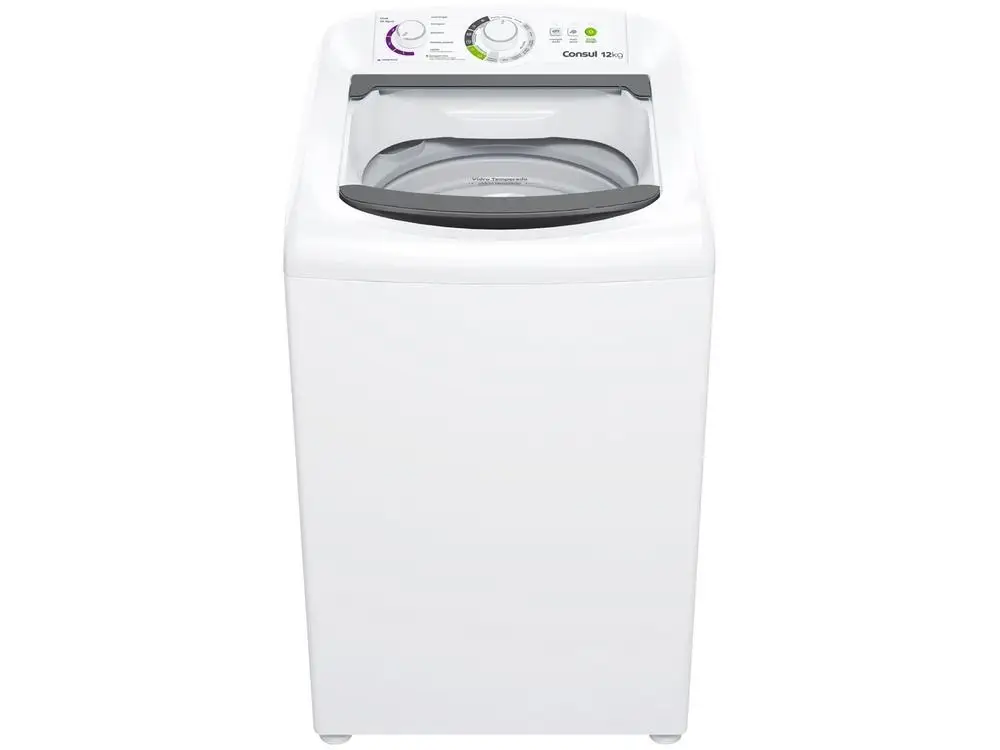 Lavadora de Roupas Consul 12kg 16 Programas de Lavagem Branca CWH12 - 220V