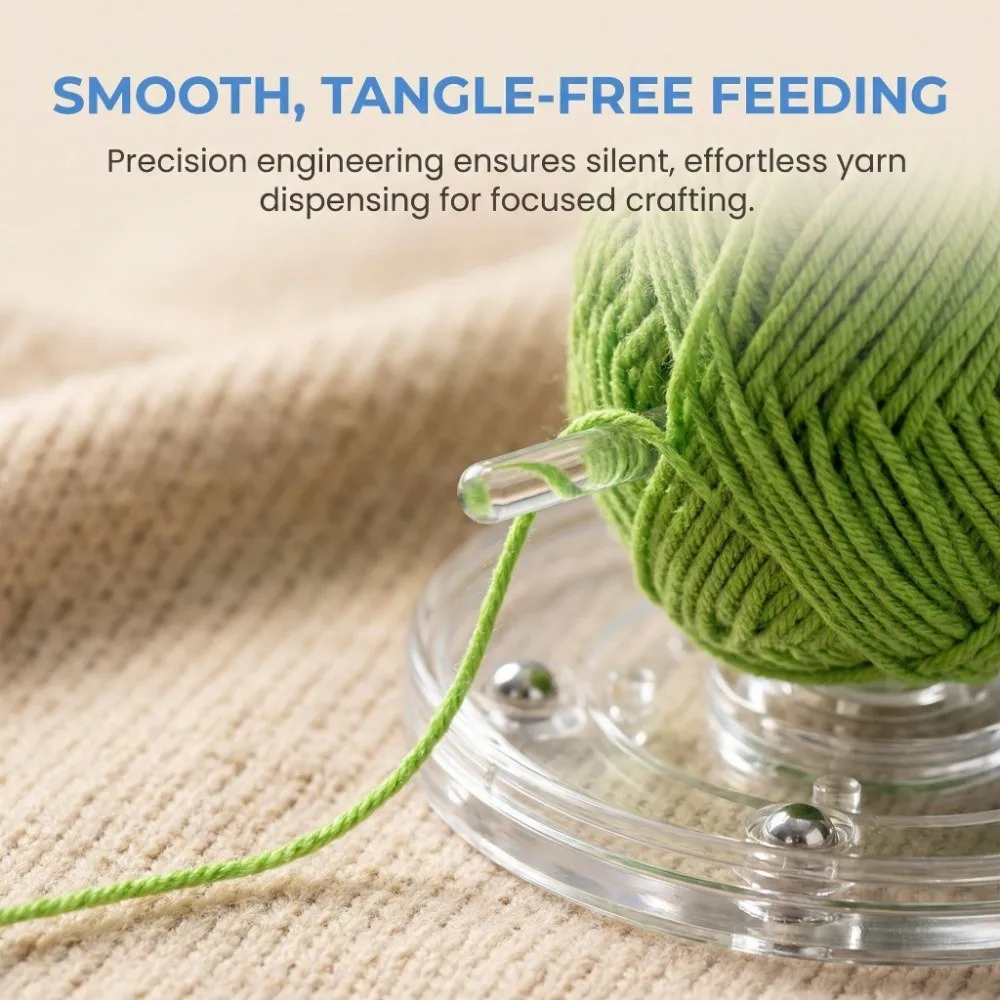 Plastic Yarn Axis Frame Portable Detachable Knitting Tool Anti-tangle Rotatable Crochet Accessory Hand Knitting
