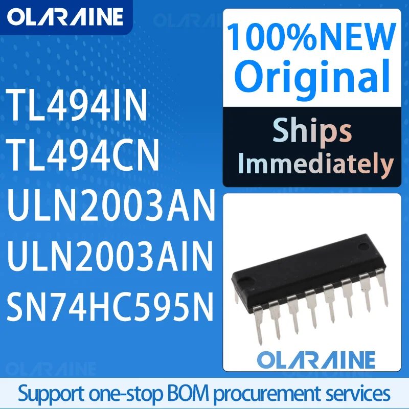 5/10/50/100Pcs TL494IN TL494CN ULN2003AN ULN2003AIN SN74HC595N DIP-16 100% brand new original IC chip