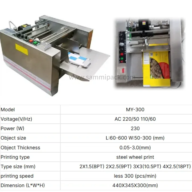 Desktop baja nirkarat tanggal otomatis mesin penanda cap Font mesin pengodean karton Printer pengodean