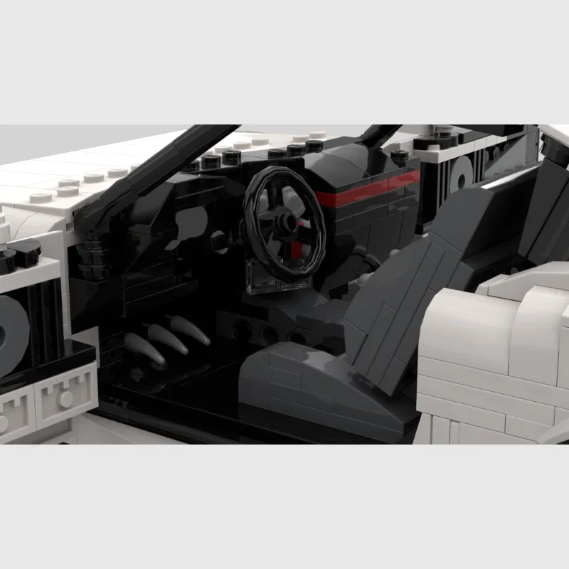 Klassische JDM MK4 Sportwagen Modifikation Ziegel Rennwagen Blöcke benutzerdefinierte Legende Straßenkultur Gebäude Moc einzigartige Anzeige klocki