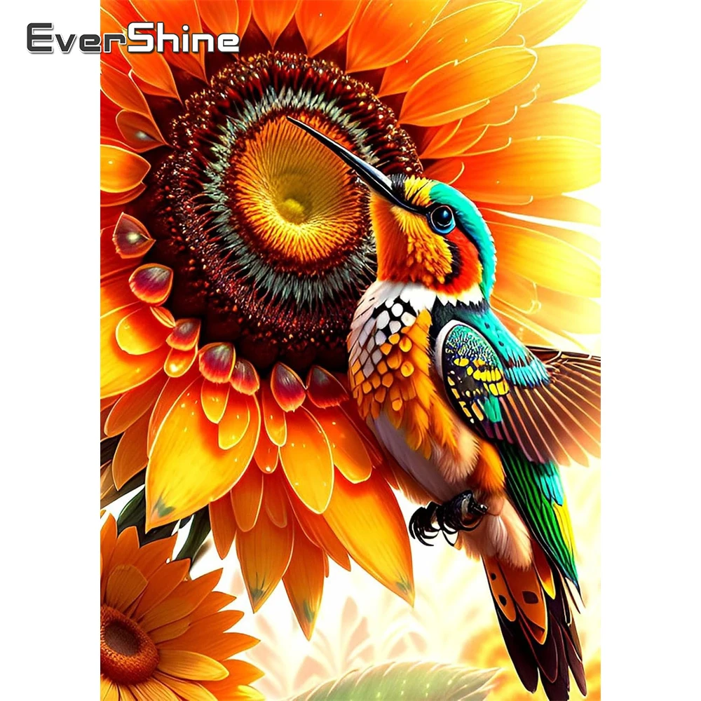 Evershine Diamant Mosaik Vogel Tier DIY Bild Strass Malerei Blume Acryl Handwerk Liefert Stickerei Home Decor
