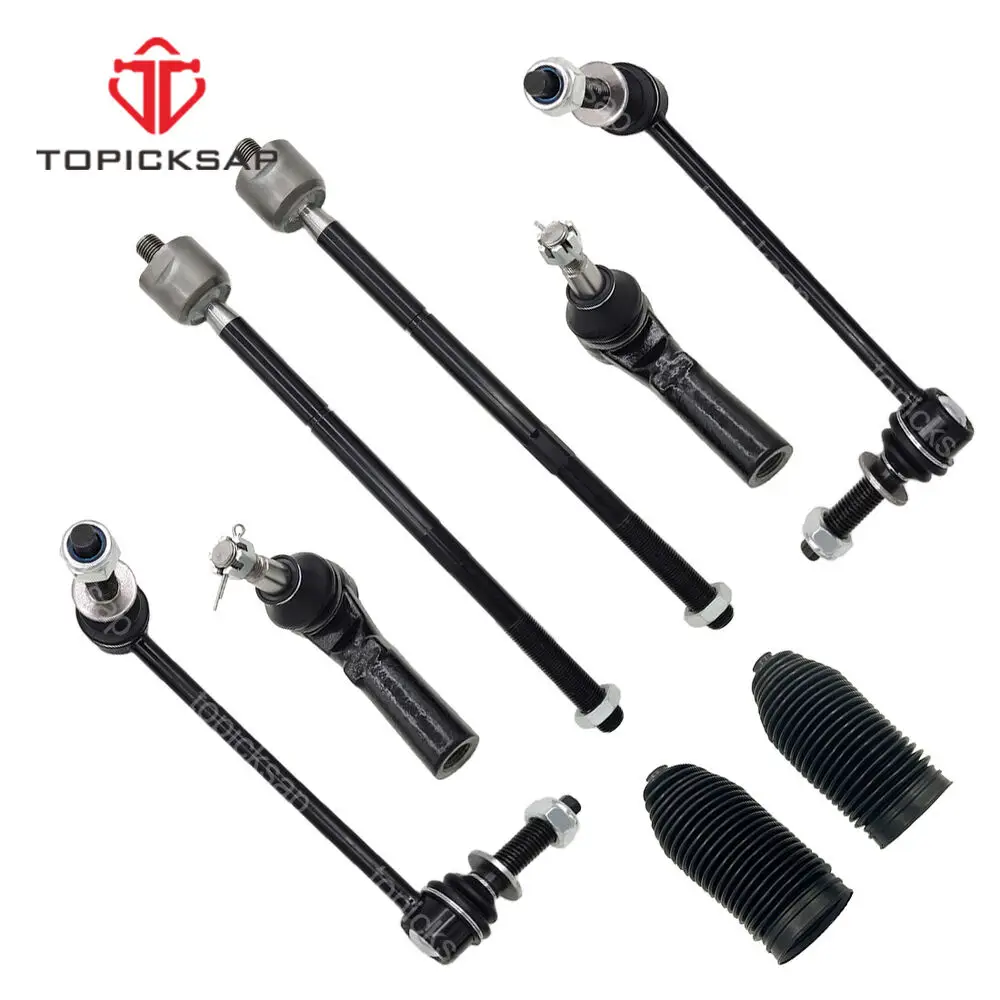 

TOPICKSAP 8pcs Tie Rod Ends Boot Stabilizer Sway Bar Kits for Chrysler 300 Dodge Challenger Charger RWD 2015 2016 2017 2018