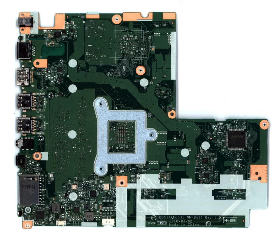 Imagem -05 - Placa-mãe para Laptop Lenovo Ideapad 33015arr com Cpu r3 r5 r7 Mais Ram 4g Eg534 Eg535 Nm-b681 Teste de 100