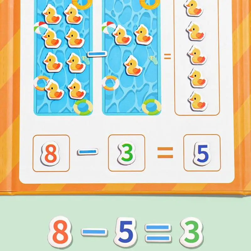 Juegos de matemáticas para niños, diseño de dibujos animados, juguetes educativos de suma y resta, juegos de conteo de números, manipuladores de matemáticas para guardería