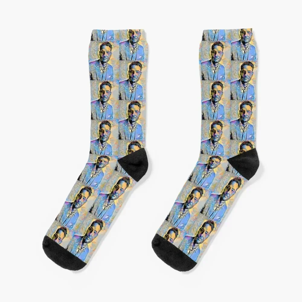 

Justin Hartley Portrait Socks japanese fashion ankle Men Socks Luxury Brand Women's