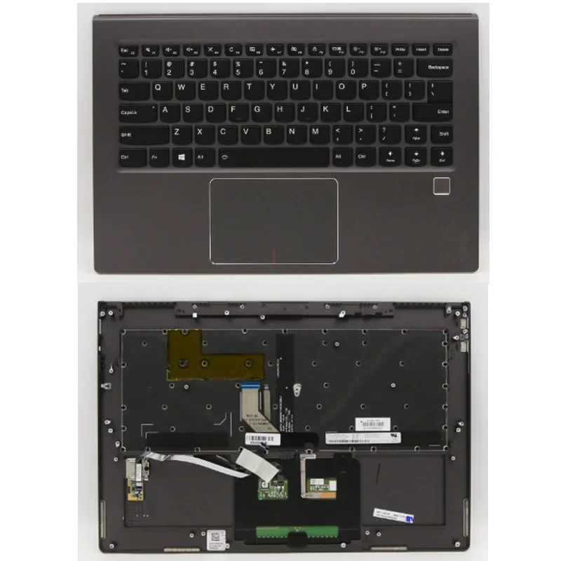 Casing atas asli baru untuk Lenovo ideapad Yoga 910-13IKB sampul pengganti suku cadang Laptop L 80VF DG W/KB USA 5CB0N23236