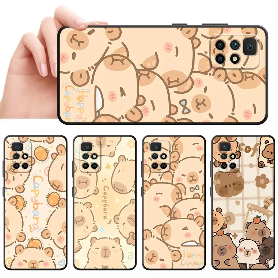 Case for Xiaomi Redmi 12C A5 10 A1 A2 Plus 9 14C K40 K80 Pro A3 A4 13C Funda Phone Cover Cute Capybara view 3