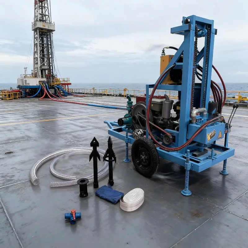 Groothandel Rotary Power Head 150m 200m Waterput Boren Rig Met Modderpomp Self Drive Mini Waterput boorgat Boormachine