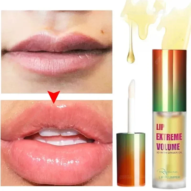 Langlebiges, pralleres Lippenöl-Serum, sofortiges Volumen-Essenzöl, Reparatur von feinen Lippenlinien, erhöht die Elastizität, sexy Lippenbalsam, neu