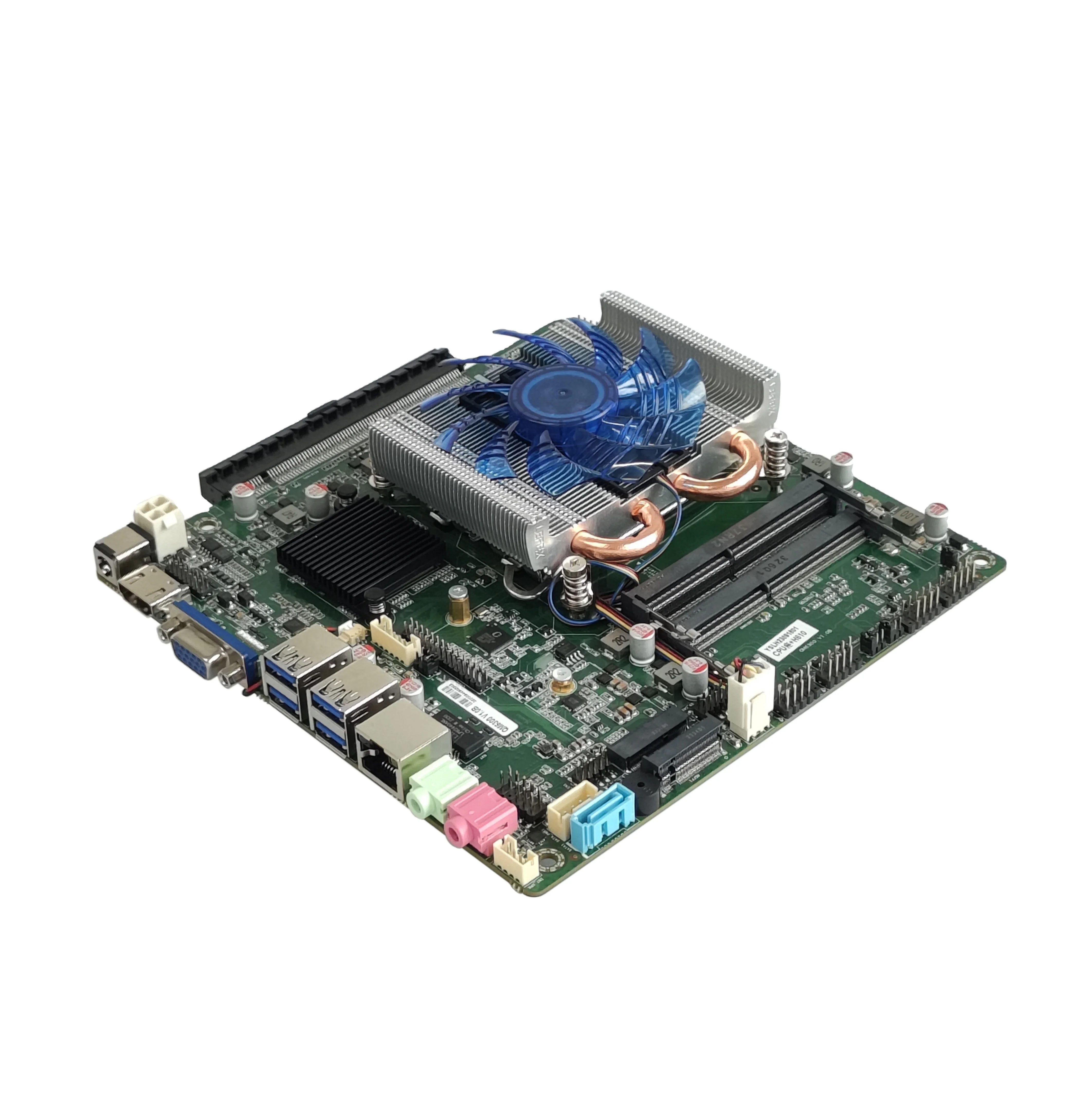 

ELSKY Chipset H610 Ddr4 mini pc with graphics card QM6300 I9 Motherboard PCI-E X16 Interface Supports 4K Resolution DP Ports