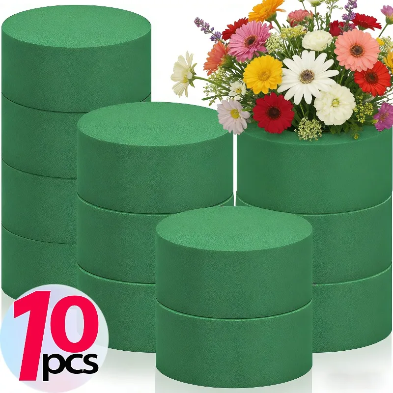 8cm Runde Blumenschaum-Blöcke für Hochzeits- und Partytischdekoration, Nass-Schaumstoff für Floristen, Künstlicher Blumenschaum