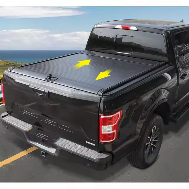 

Hot Selling Truck Accessories Waterproof Manual Hard Bed Covers Pickup Retractable Aluminum Manual Tonneau Cover with Lock