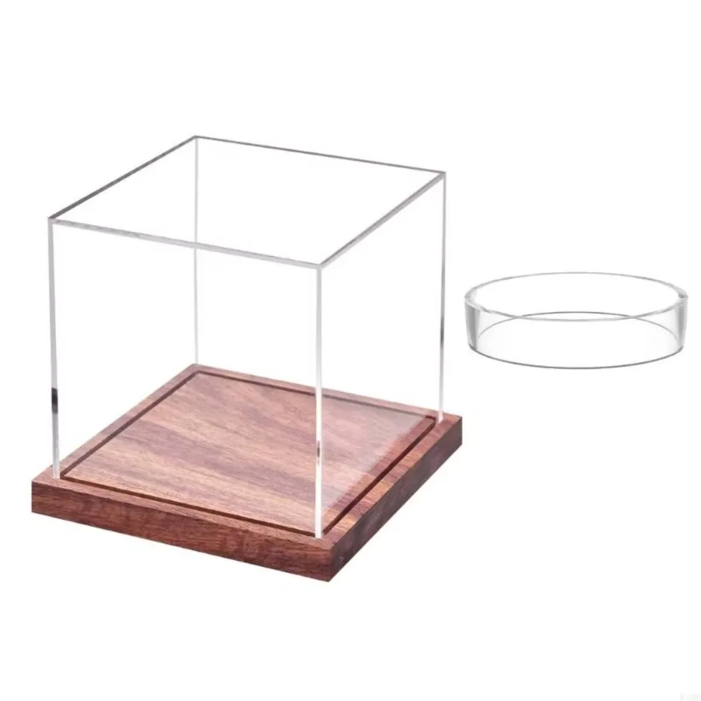 Quality Acrylic Baseball Display Case Transparent With Base Baseball Box Dustproof Scratch Resistant Baseball Holder Softball