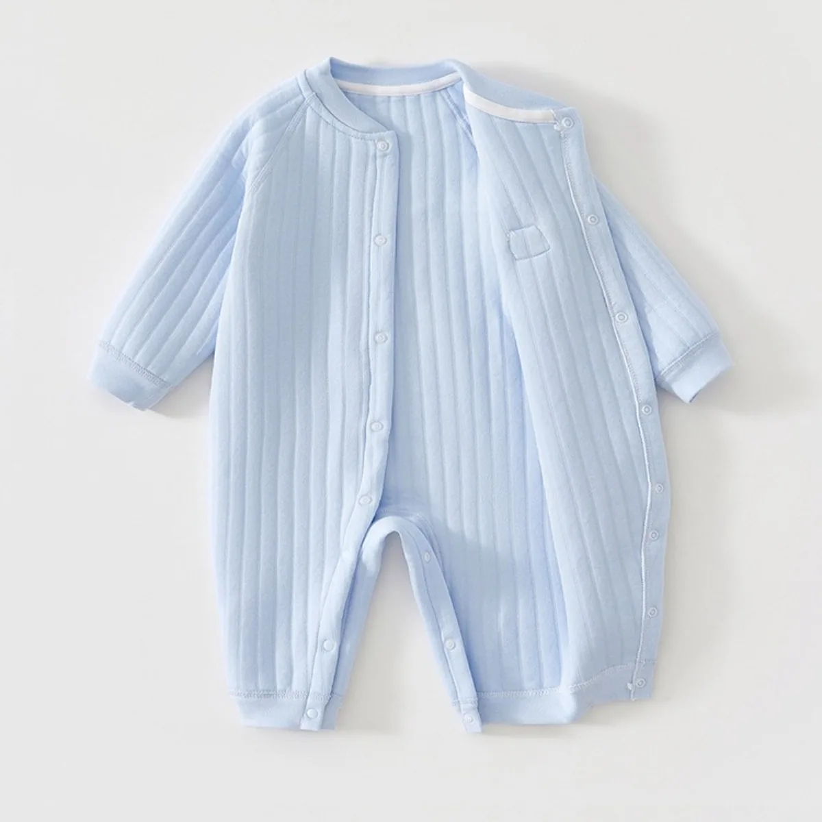 AYNIGIELL Hochwertiger, verdickter, warmer Overall für Neugeborene, Jungen im Herbst und Winter, 0–18 Monate Baby-Mädchen-Cartoon-Hunde-Pyjama