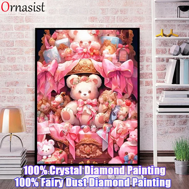 Art And Craft Valentine - DIY เพชรจิตรกรรม Fairy ฝุ่นสแควร์การ์ตูนหัตถกรรม Cross Stitch
