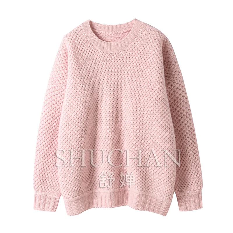 

100% Cashmere Sueter Mujer Invierno Sweater Mujer Pullover Oversize Women LOOSE FIT Tops Women