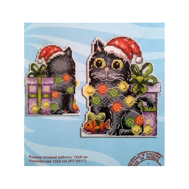 GUA106 Kit Weihnachtschor-Ornament Festtagsdekoration Weihnachtsbaumschmuck Kreuzstich-Set Stickerei-Set