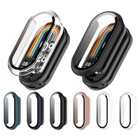2in1 Case Screen Protector For Xiaomi Mi Band 9 8 7 Full Cover Bumper Tempered Glass For Xiaomi Band8 Band9 PC Cover Accessories