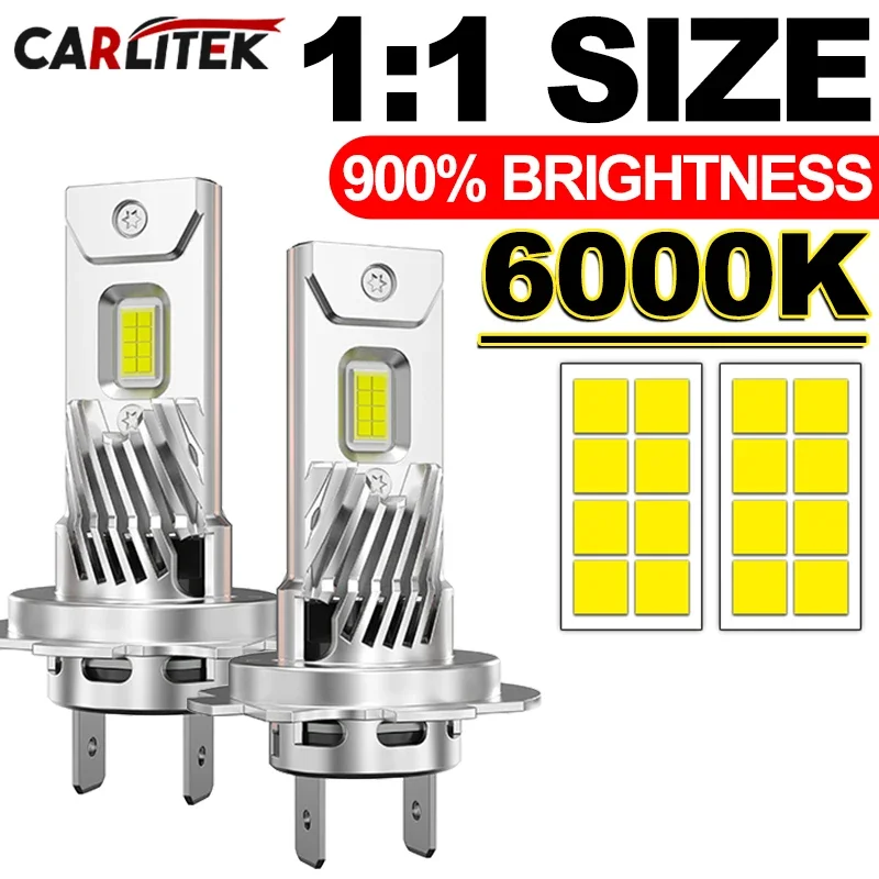 

Turbo H7 LED CANbus Автомобильные фары 16 шт. 8054 CSP 1: 1 Мини-диоды Ближнего света H7 Светодиодные автомобильные фары 12 В 6500 К Универсальные противотуманные фары