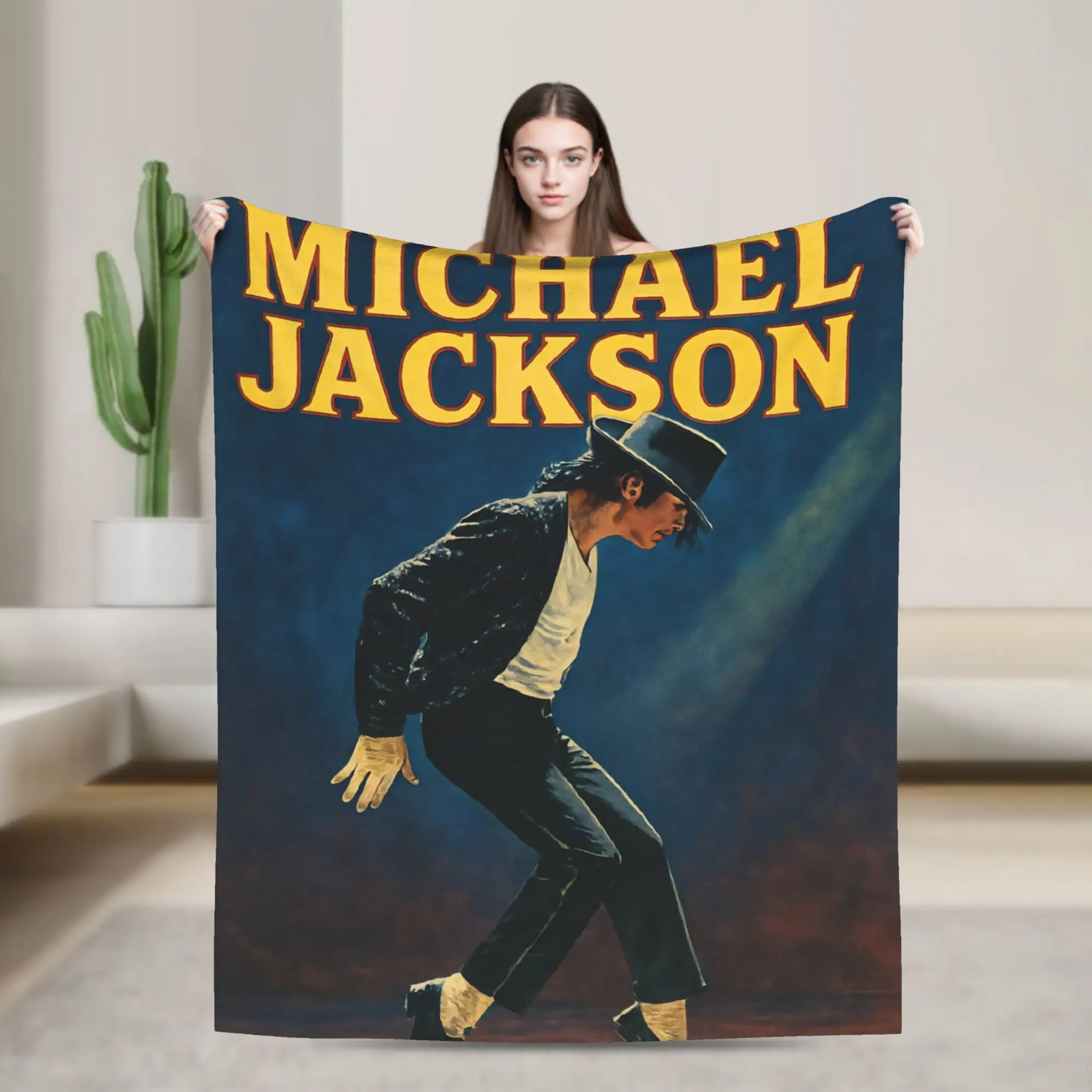Super Star Michael Jackson Blankets Coral Fleece Plush Portable Lightweight Thin Throw Blanket for Bedding Travel Bedspreads