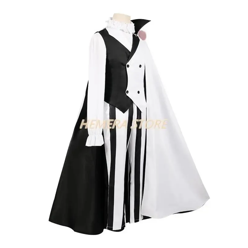 2025 yiyi Nikolai Gogol Cosplay Costume Wig Hat Overcoat Cloak Uniform Stray Anime Bungo Season 4 Decay of The Angel Men Out