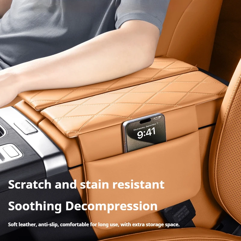 For Chery iCAUR V27 2026 Raised Armrest Box Protective Cover Central Console Anti Slip Protection Pad Auto Interior Accessories