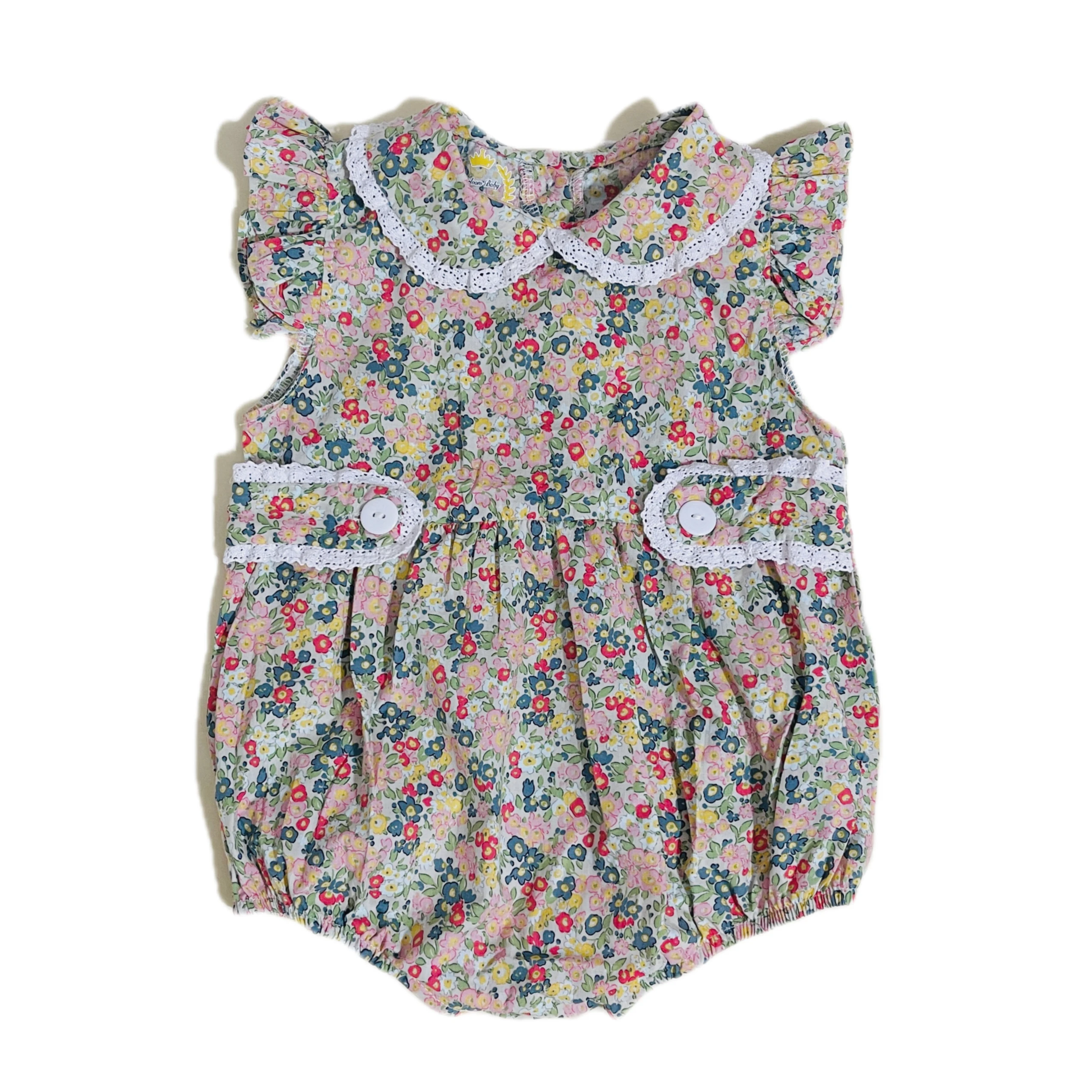 100 Cotton Small Floral Baby Crawl Suit