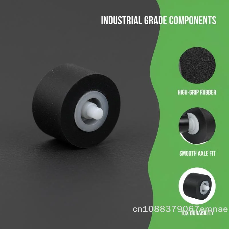 10Pcs 10x6x1.5x10mm Cartridge Radio Movement Pinch Roller Wheel With Shaft For Tape Recorder Cassette Player Audio Accessories