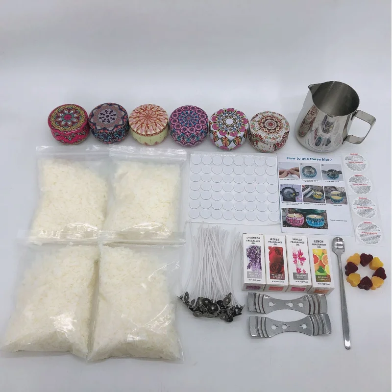 Cross-Border FamilyDIYCandle Set Tool Set Aromatherapy Candle Making Materials Tool Gift Box Set