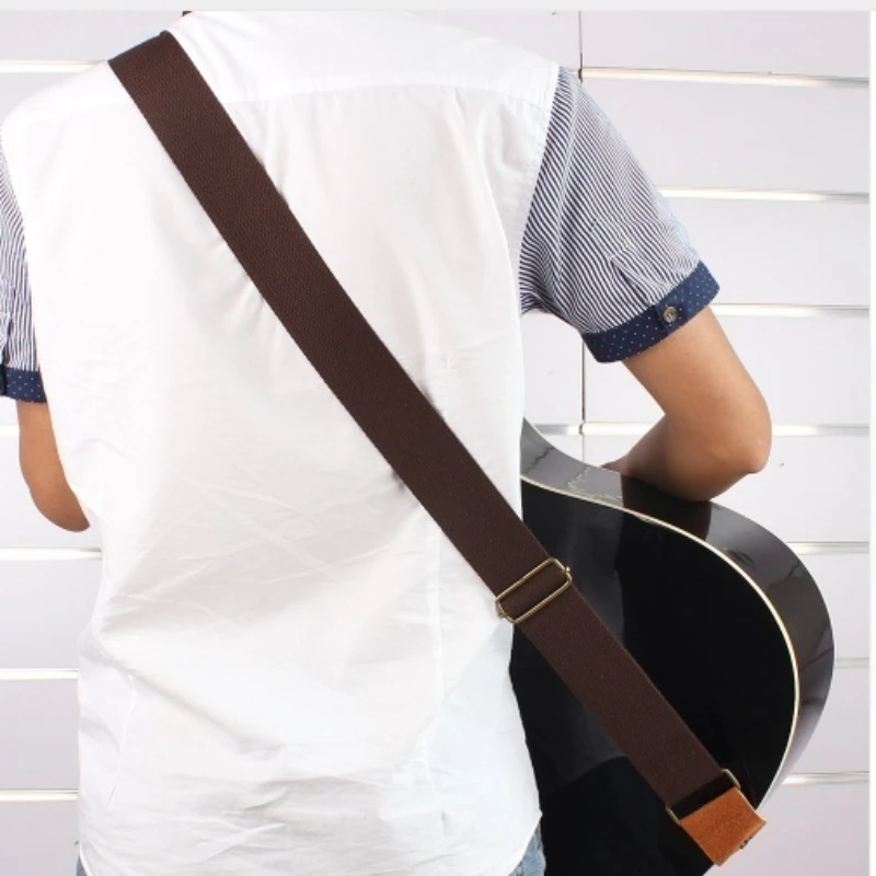 Guitar Strap Adjustable Pure Cotton Guitar Strap for Acoustic Electric Bass Guitar Musical Accessories Optional Guitar Picks