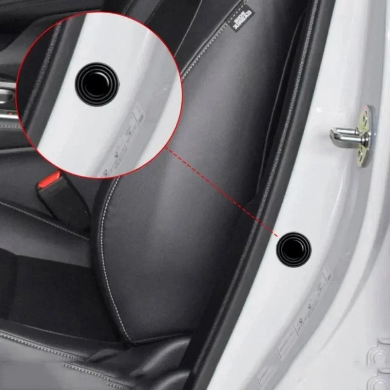 Tampon inconnu acoustique anti-collision de porte de voiture, pare-chocs de bord de porte en silicone, autocollant de joint en caoutchouc automatique universel