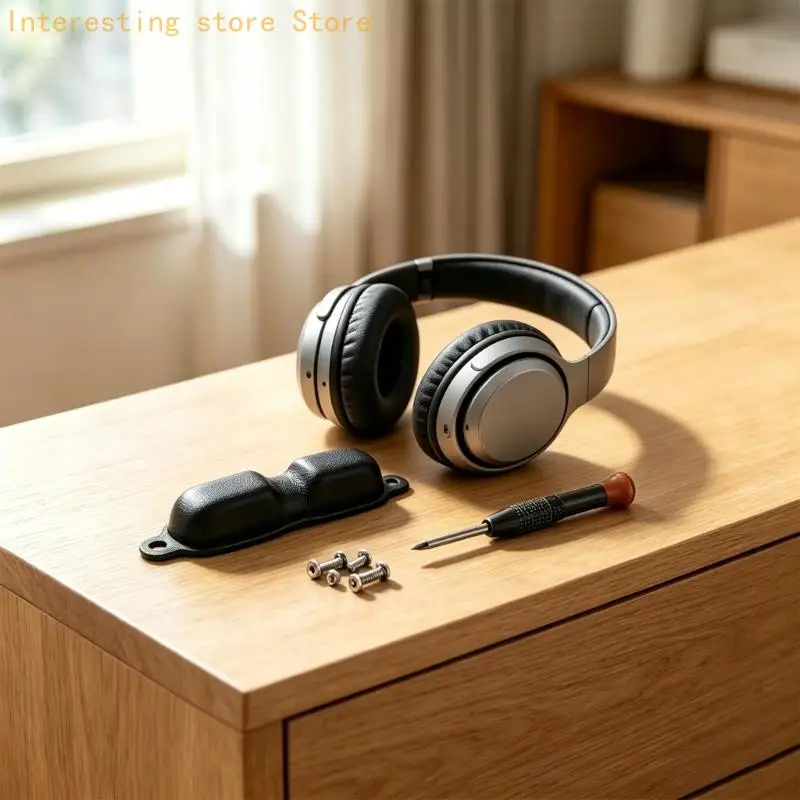 Gepolstertes Kopfhörer-Kopfbügel-Kissen-Set mit Schrauben für Hesh3/HeshANC-Headsets 55KC – Detail 8