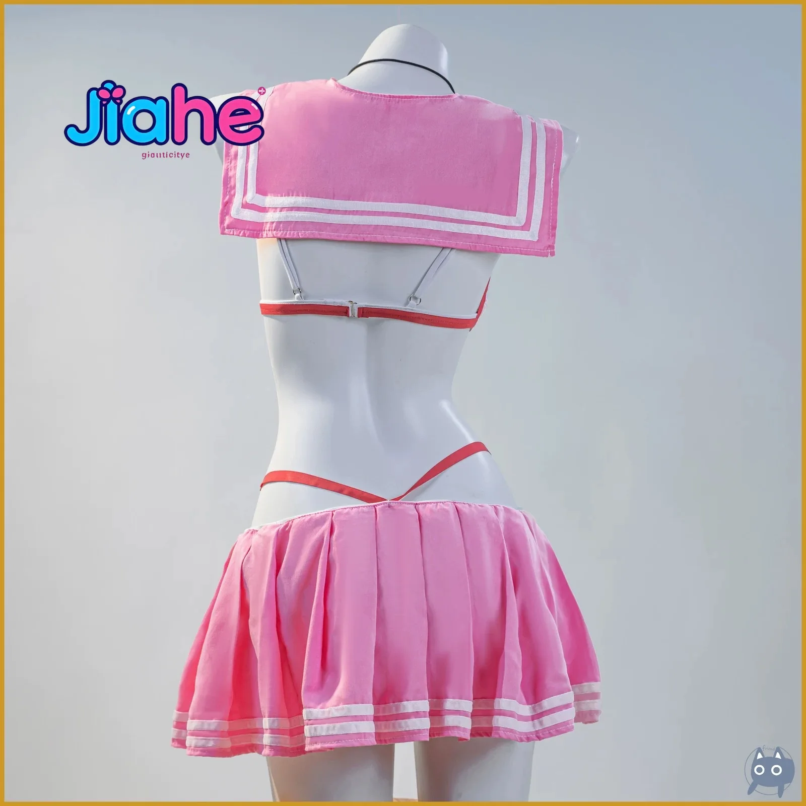 Neon Swimsuit Anime Game N i k k e Cosplay Costume Bluewater Woman Halloween party beach sexy JK uniform dress top Neon set - view 6