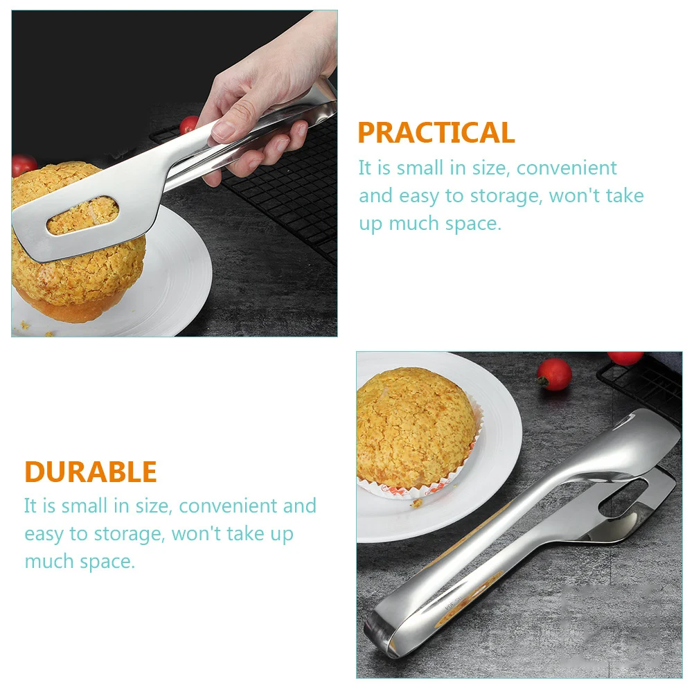 

BBQ Tong Stainless Steel Grill Tool Multi-purpose Cooking Accessory Household Kitchen Utensil for Steak Outdoor Grilling