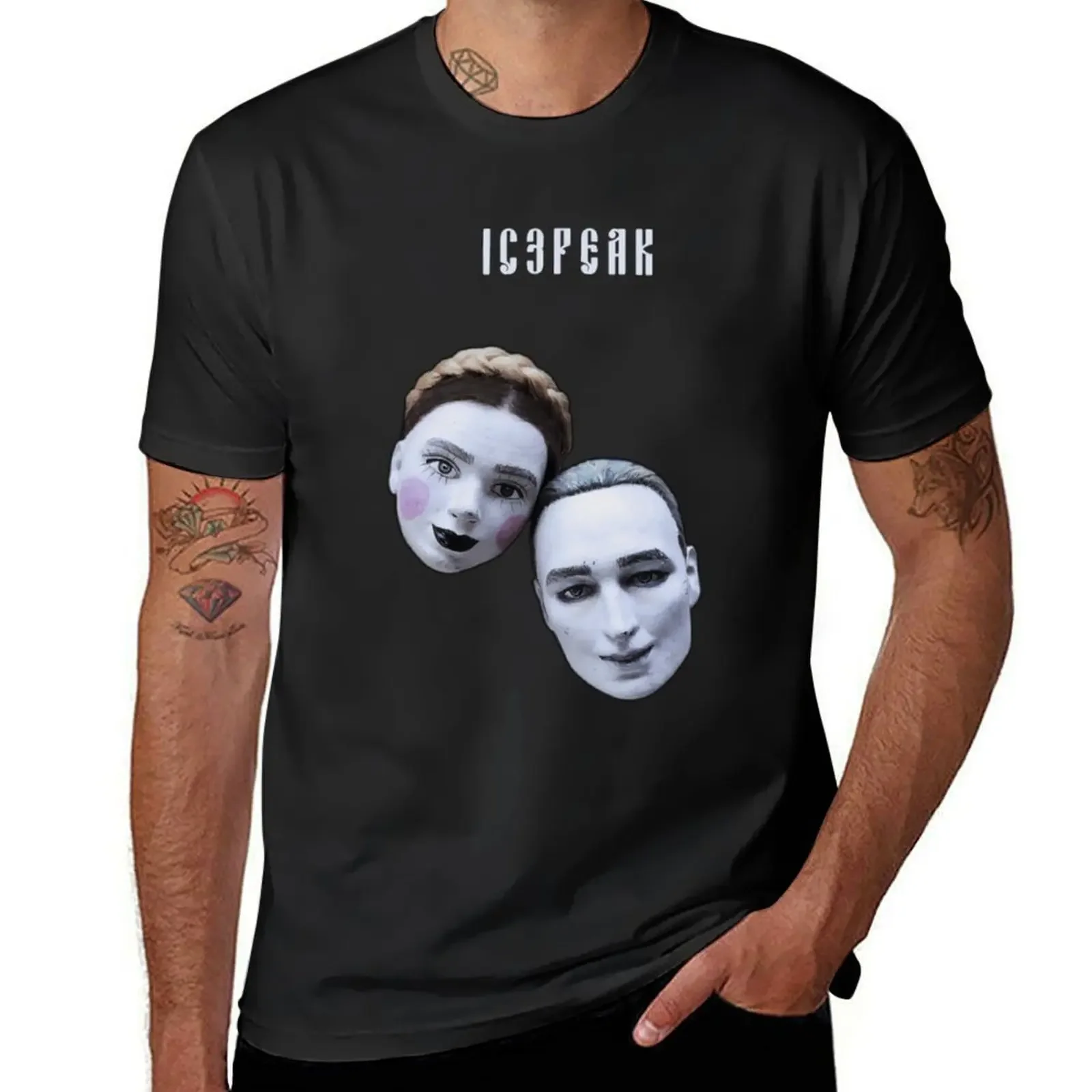 ic3peak T-Shirt summer clothes korean fashion tees man clothes oversized t shirts for men