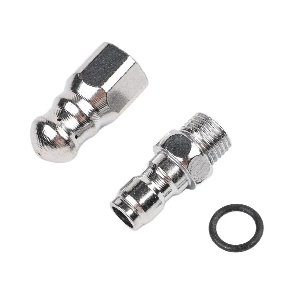 1/4 Inch Sewer Jet Nozzle for Pressure Washer Drain Cleaning Tool Precise High Pressure Flow Aluminum Stainless