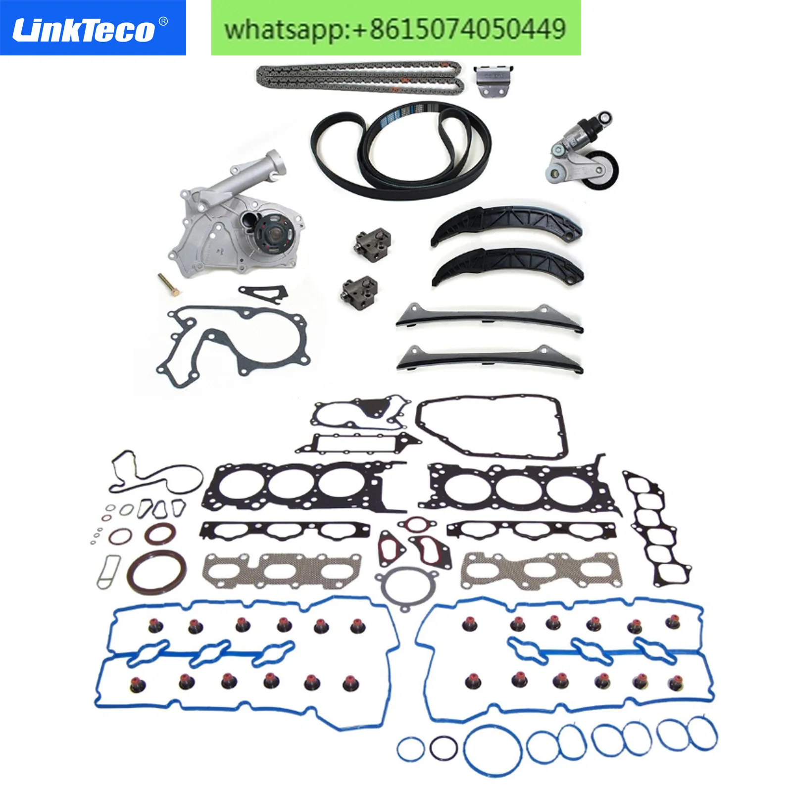 

Suitable for 06-10 3.3L 3.8L complete set of timing chain kit, water pump valve cover gasket