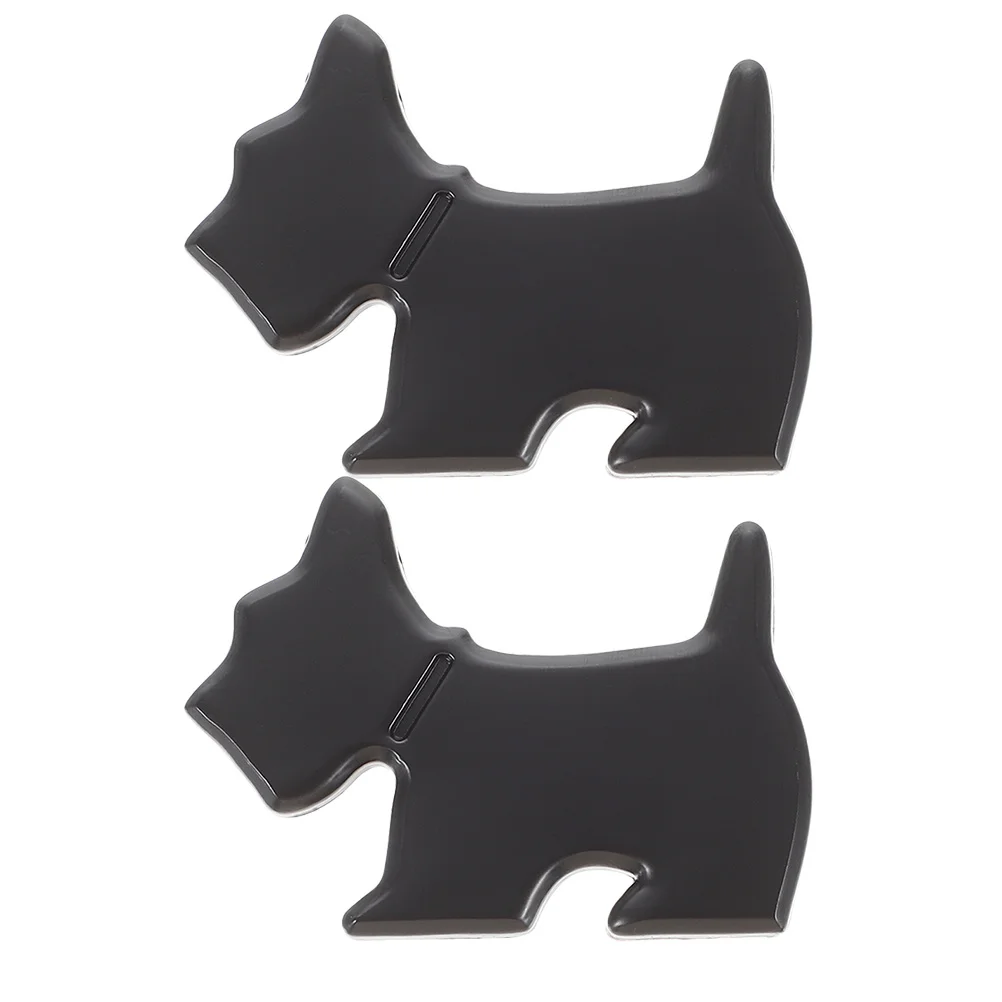 

2Pcs Car Dog Sticker 3D Creative Design Scratch Cover Bumper Decal Exterior Automotive Accessory Window Decoration