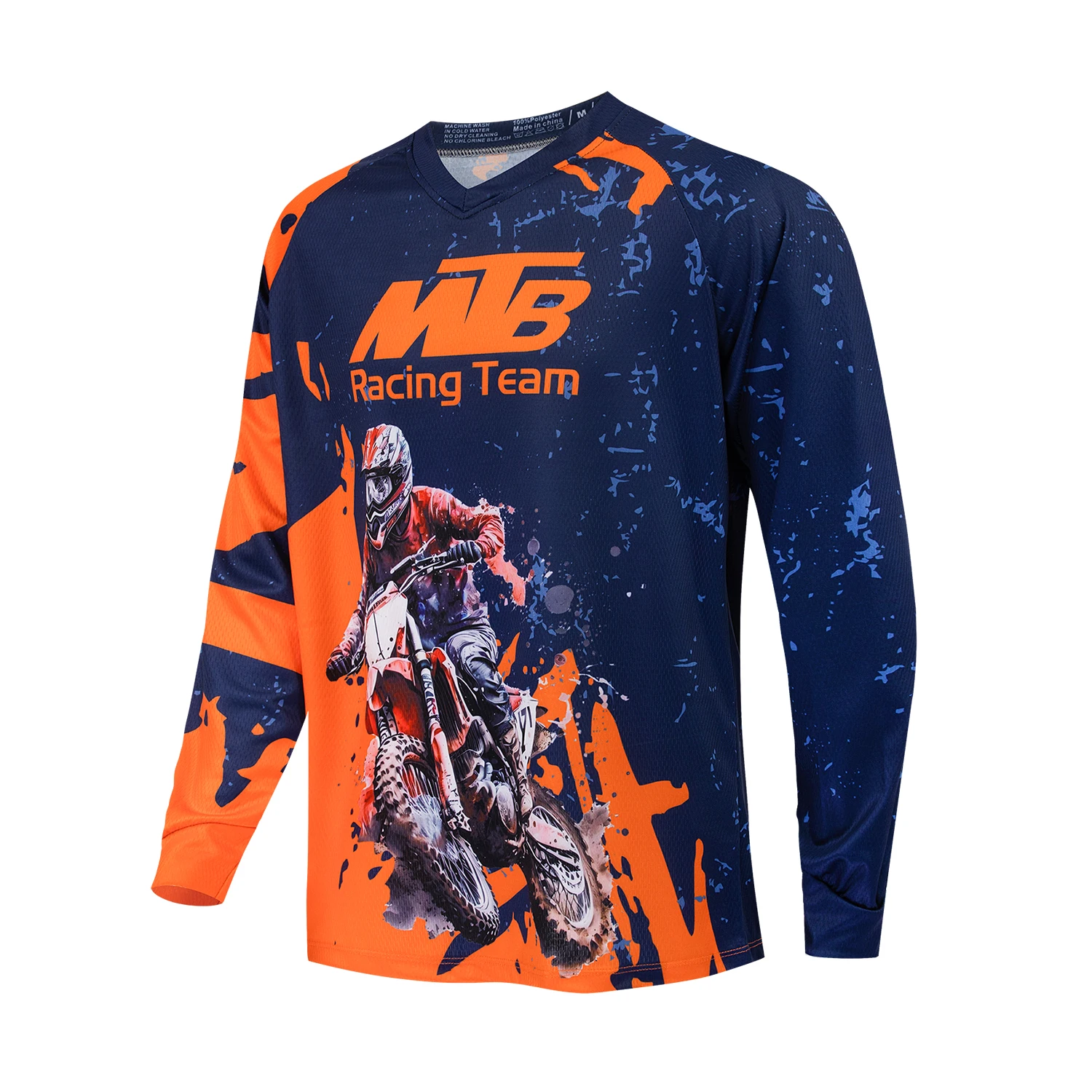 MTB T-Shirt Radtrikot Herren Downhill Mountainbike BM Motocross Racing Langarm Motorradbekleidung Fahrradbekleidung