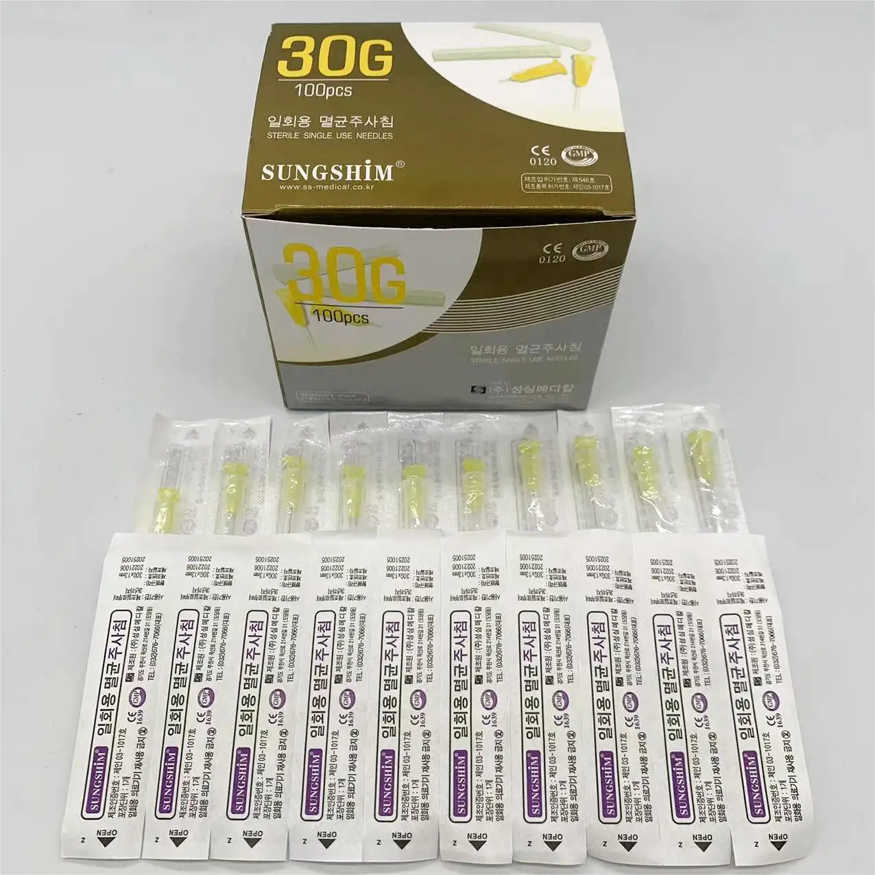 

50/100pcs Painless Small Needle Painless Beauty Ultrafine 30G 4MM 30G 13MM 30G 25MM Syringes Korean Needles Eyelid Tools