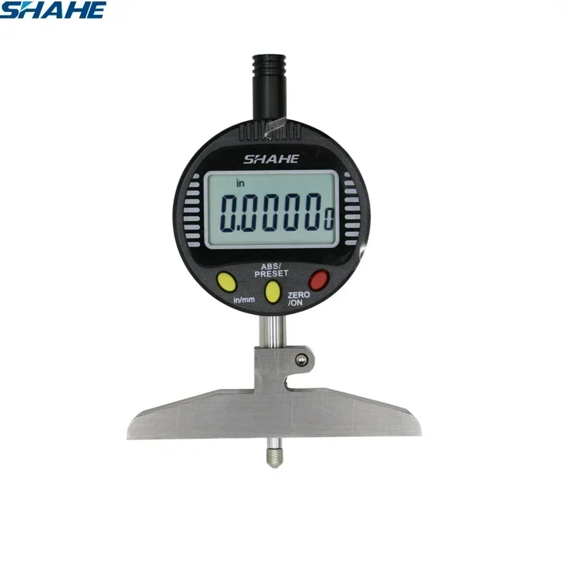 Shahe 0-100 mm 0.001 mm Digital Indicator Depth Gauge Depth Indicator