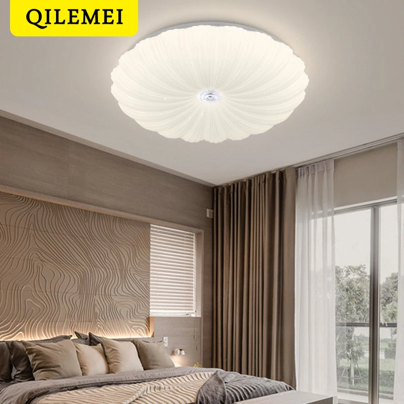 

2023 New Modern Simple LED Ceiling Light Bedroom Living Room Luminaire Full Spectrum Eye Protection Intelligent Home Decoration