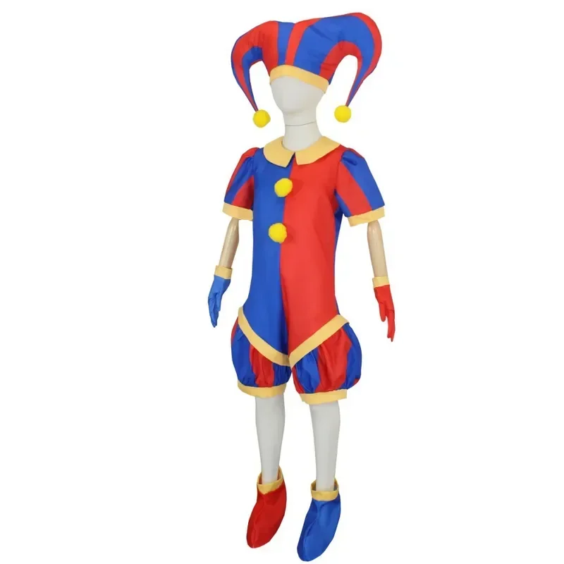 The Amazing Digital Circus Cosplay Costume Clown Pamni Jax Role Play Bodysuit Unisex Full Carnival Party Outfits For Kids Adults