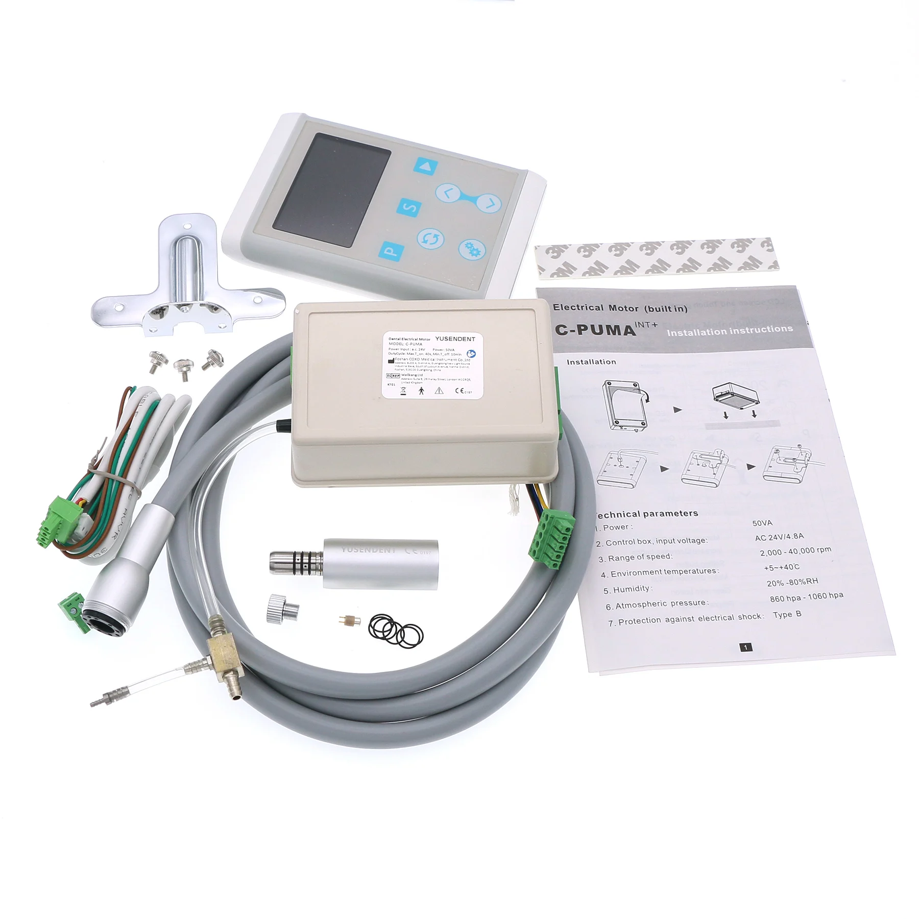 محرك COXO Dental المدمج في محرك كهربائي صغير Led بدون فرش C-PUMA INT+ مناسب متوافق مع KaVo NSK