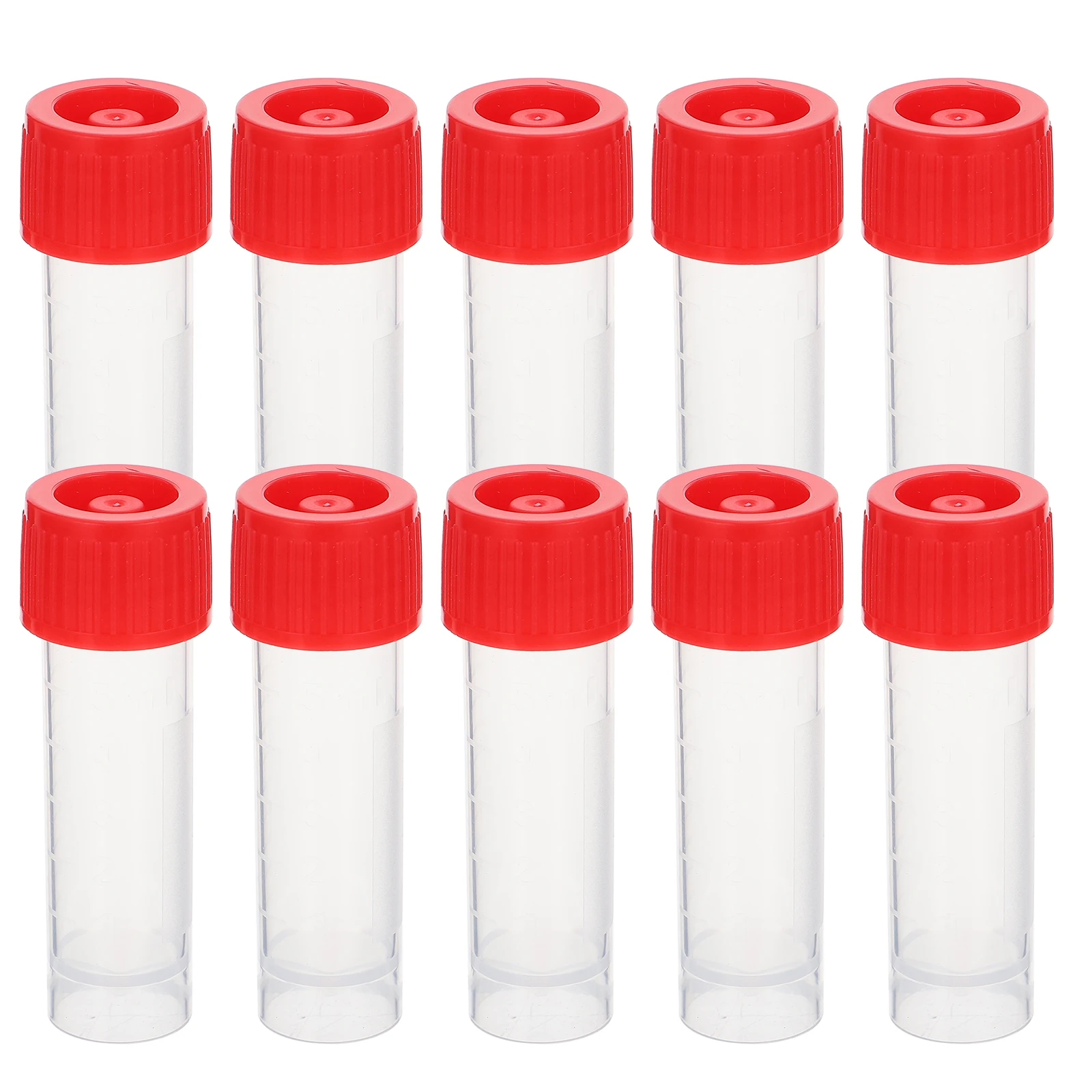 20Pcs Sampling Tubes Safe Durable Disposable Transparent Hospital Test Tubes Leakproof Specimen Container