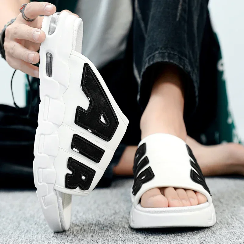 Slippers Men Air Cushion Design Slide Man Summer New PVC Soft Non-slip Men\'s Sports Slippers for Men Flip Flops Chanclas Hombre